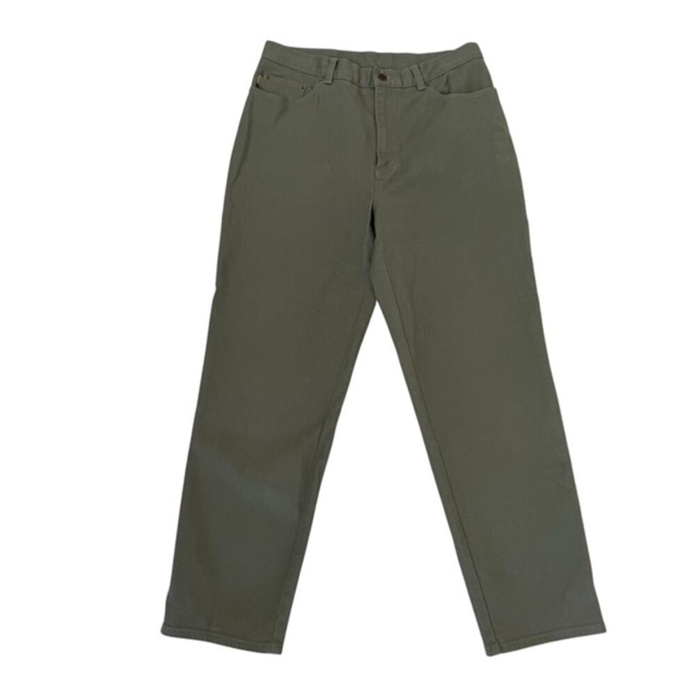 Lauren Jeans Co Ralph Lauren Sage Green Straight Leg Jeans - Size 12 - Picture 2 of 7